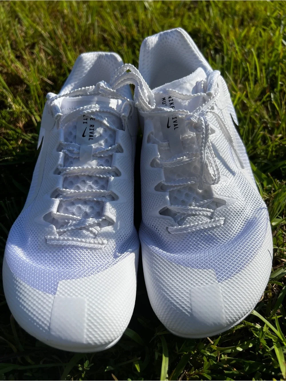 NEW Nike size 9.5 Mens Rival Multi Track Spikes White